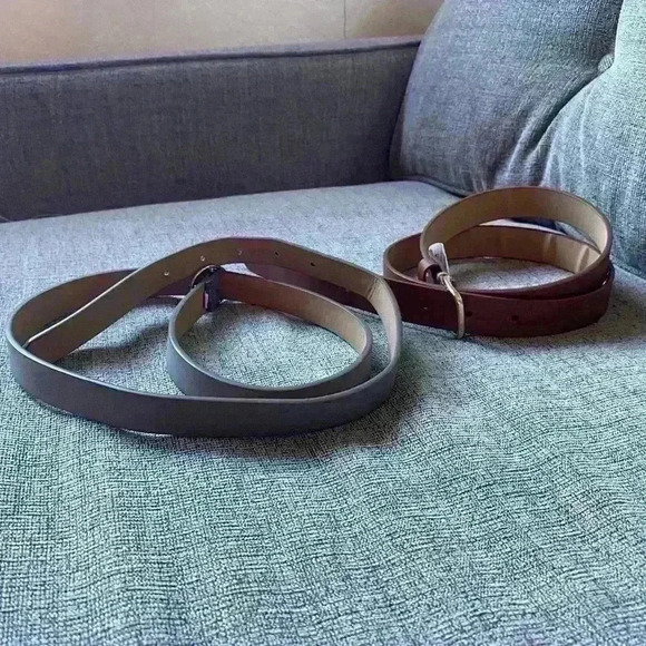 BUNDLE of Two Skinny Belts - Picture 1 of 7